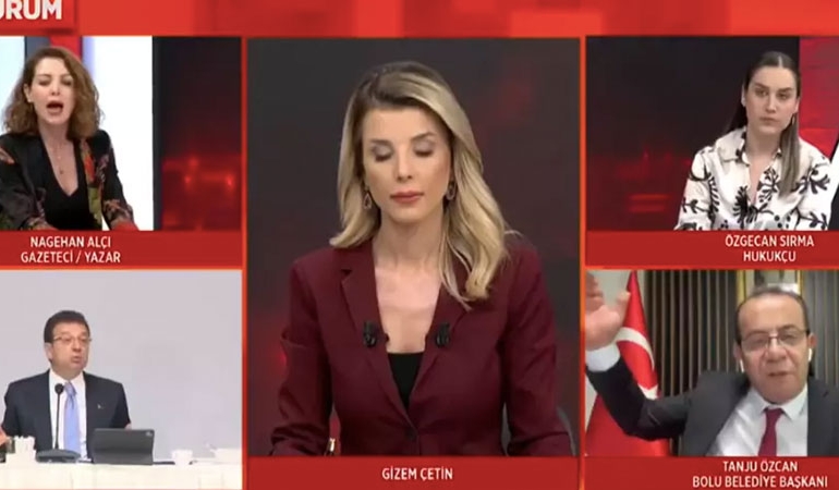 Tanju Özcan ile Nagehan Alçı birbirine girdi… ‘Aynı havayı dahi solumak istemiyorum’ diyerek canlı yayını terk etti