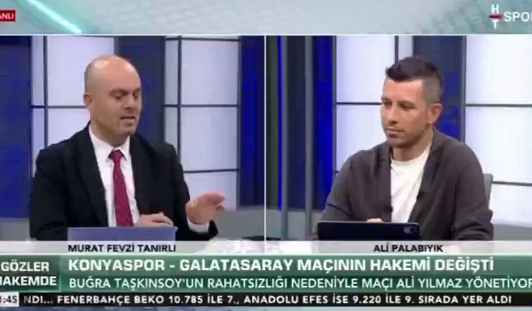 Eski hakem Ali Palabıyık ‘Külliye’ dedi, HT Spor ekranı yeşile düştü