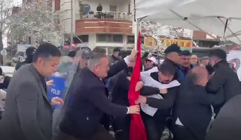 AKP’li Altındağ Belediye Başkanı, işçilerin direniş çadırına saldırdı!