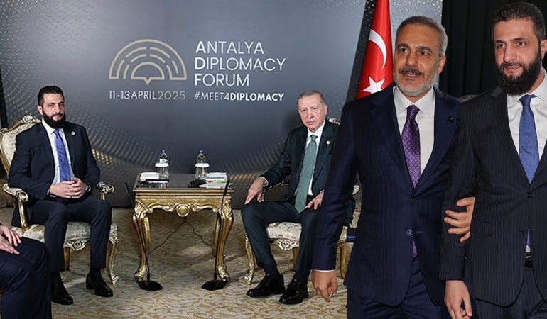 Erdoğan, Şara ile görüştü: Fidan’dan samimi poz