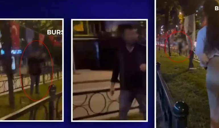 Bursa’da cesur Türk kadını Atatürklü Türk bayrağını yaktırmadı!