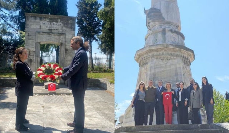 Milliyetçi Avukatlar Grubu’ndan, Talat Paşa’nın kabrine ziyaret