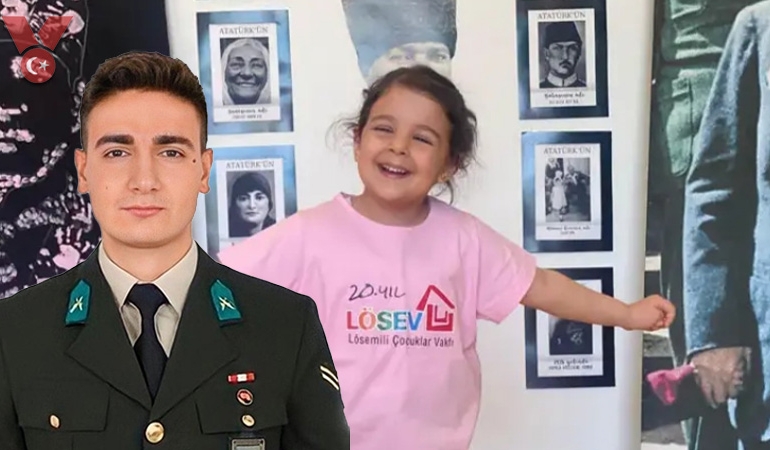 Minik Aylin şehidin vasiyetiyle hayata tutundu