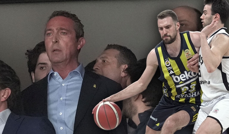 Basketbolda Beşiktaş-Fenerbahçe derbisi karıştı: Ali Koç ile taraftar arasında arbede