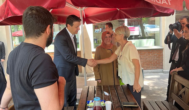 Saadet Partisi lideri Mahmut Arıkan’dan Nihat Genç’e ziyaret