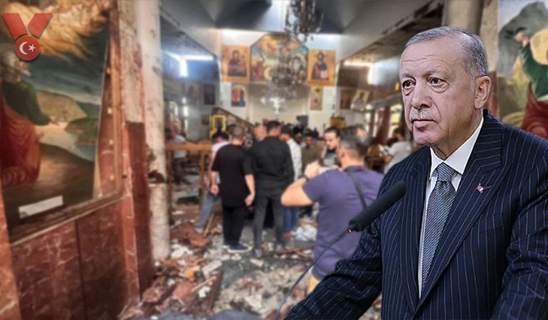 Erdoğan’dan Şam’daki kilise saldırısına tepki