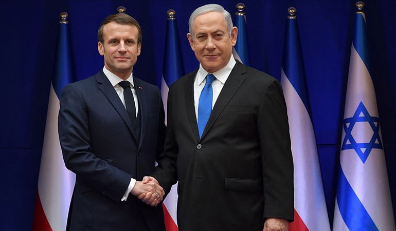 Macron, Netanyahu ile görüştü