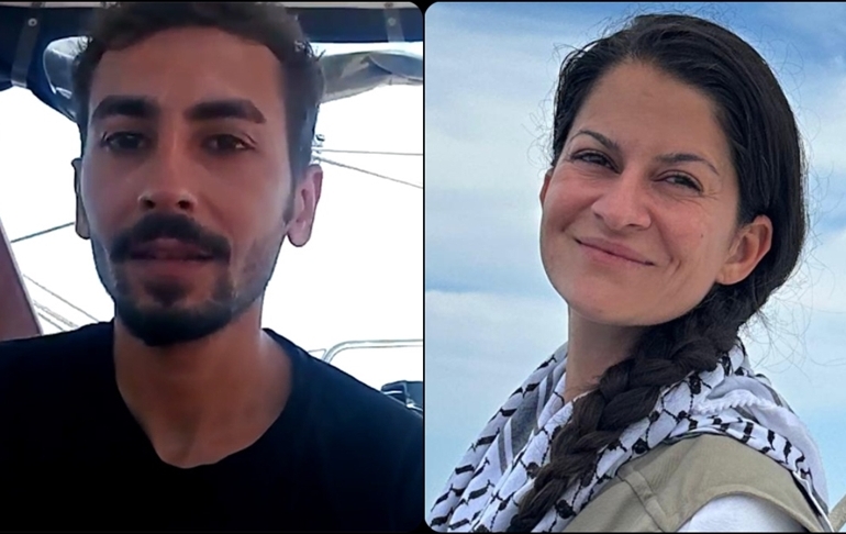 ‘Madleen’ gemisinde bulunan Şuayb Ordu ve Yasemin Acar İsrail’den ayrıldı