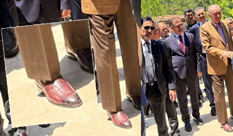 Erdoğan’ın timsah derisi ayakkabılarının fiyatı gündem oldu!