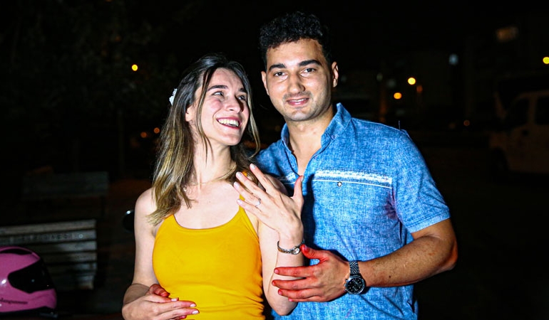 Adana’da evlilik teklifi karakolda bitti