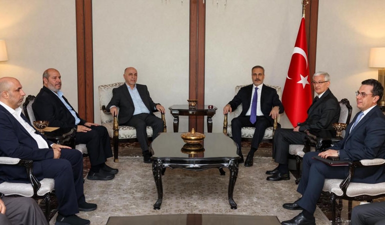 Hakan Fidan, Hamas heyetiyle görüştü