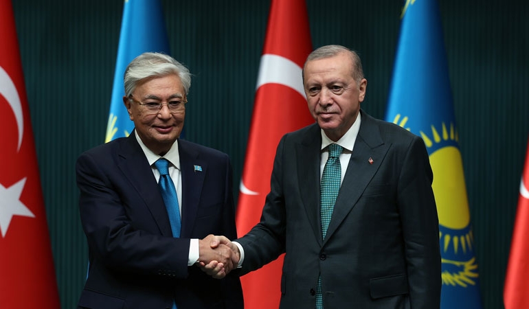 Erdoğan’dan Kazakistan Cumhurbaşkanı Tokayev’e KKTC mesajı