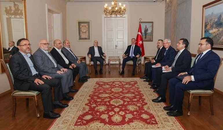 Hakan Fidan Hamas heyetiyle görüştü