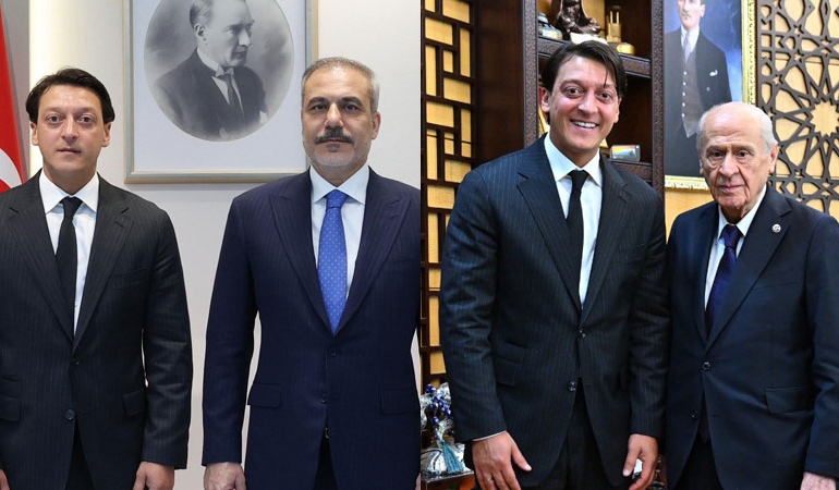 Mesut Özil’den Hakan Fidan ve Bahçeli’ye ziyaret
