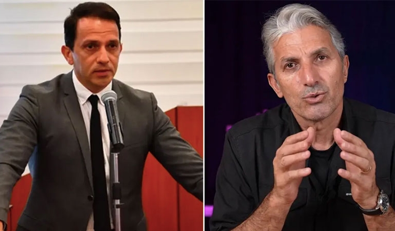 Nedim Şener ve Mücahit Birinci birbirine girdi… ‘G.t’ler havada uçuştu!