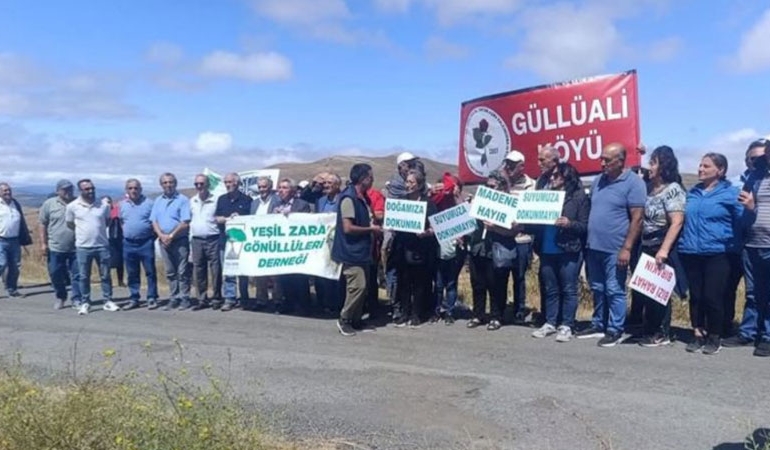 Sivas Zara’da ponza madeni projesine karşı direniş