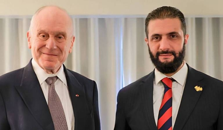 Şara, Dünya Yahudi Kongresi Başkanı ile görüştü