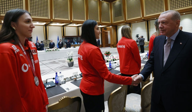 Erdoğan, Filenin Sultanları’nı kabul etti
