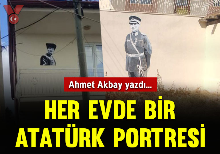 Her evde bir Atatürk portresi: Köy duvarları Cumhuriyet sevgisiyle renkleniyor