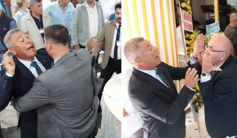 İyi Parti kongresinde ortalık karıştı, kürsü devrildi