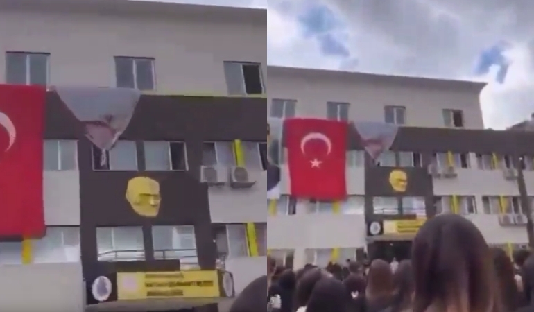 Erdoğan posterini indiren liseli okuldan uzaklaştırıldı