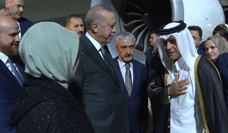 Erdoğan Körfez turunda: Katar’a gitti