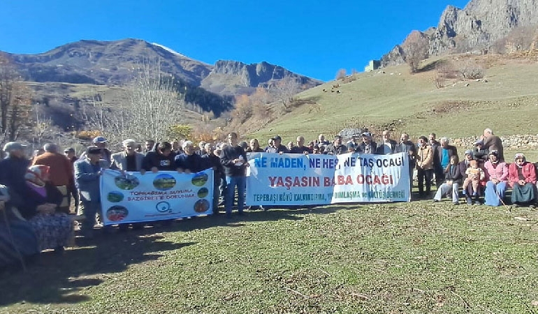 Artvin’de köylülerden maden projesine karşı protesto