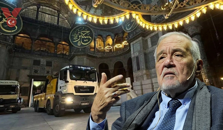 İlber Ortaylı Ayasofya’daki görüntülere isyan etti