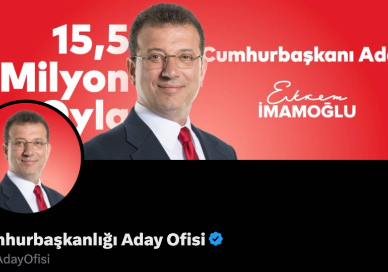 İmamoğlu’nun Cumhurbaşkanlığı Aday Ofisi hesabına erişim engeli