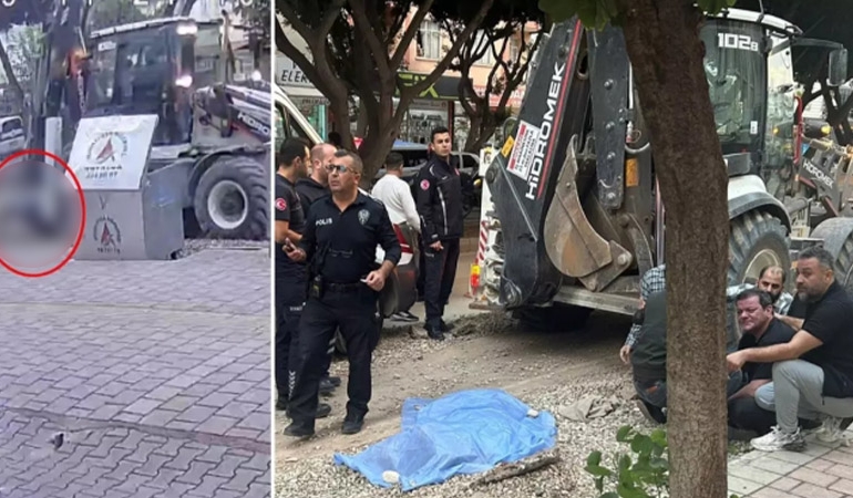 Ekmek almaya giden yaşlı adam kepçenin altında kalarak can verdi
