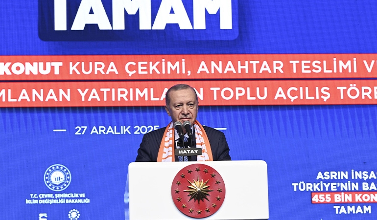 Erdoğan Hatay’da: Şu güzelliklere bak, şu binaların güzelliklerine bak…