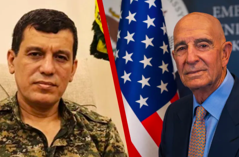 Tom Barrack teröristbaşı Mazlum Abdi ile görüştü