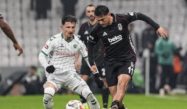 Beşiktaş Konyaspor’u geriden gelerek yendi
