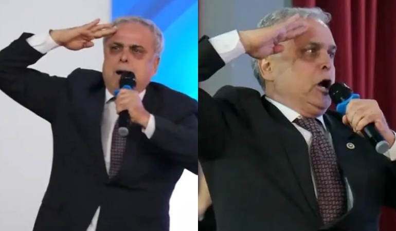 AKP’ye geçen Hasan Ufuk Çakır, Erdoğan’a ikinci kez selam durdu