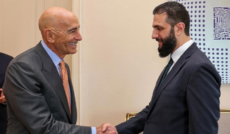 Tom Barrack Şam’da: Ahmed Şara ve Hasan Şeybani ile görüştü