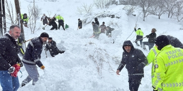 Van'da düşen çığın altında kalan kadın için arama çalışmaları başlatıldı