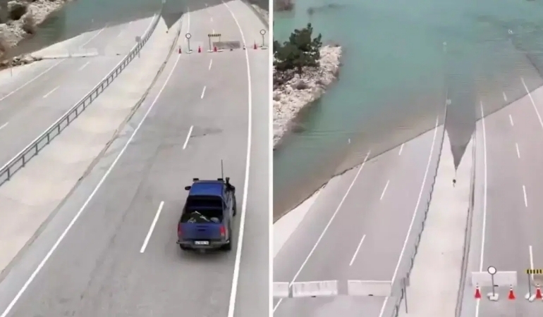 Konya-Antalya kara yolu artık göle açılıyor!