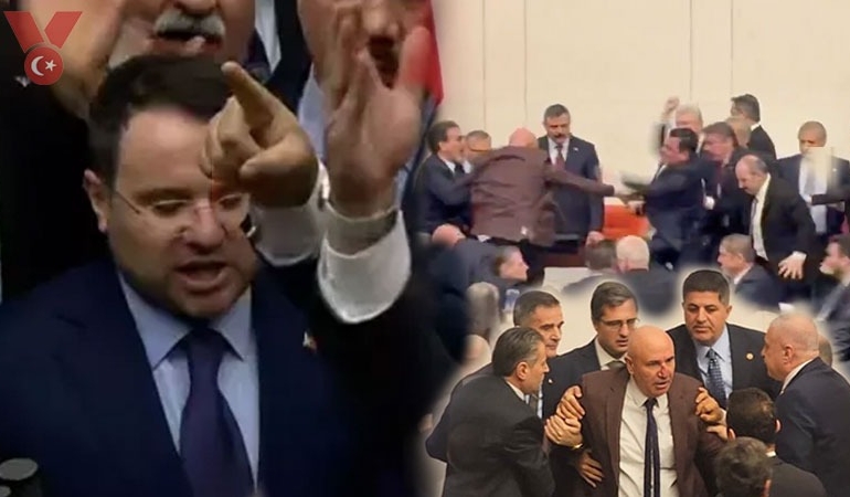 Meclis’te yumruklu kavga… Akın Gürlek ve Mustafa Çiftçi protestolar eşliğinde yemin etti