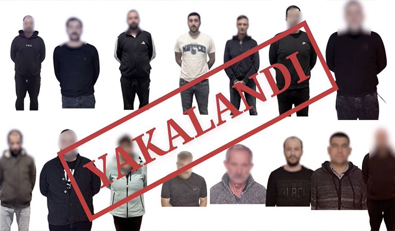 Kırmızı bültenle aranan 9 kişi yakalandı