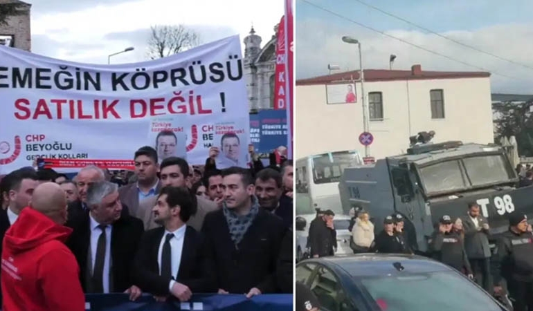 CHP’den köprülerin özelleştirilmesine karşı eylem: Sokaklar polis barikatlarıyla kapatıldı, 3 kişi gözaltına alındı