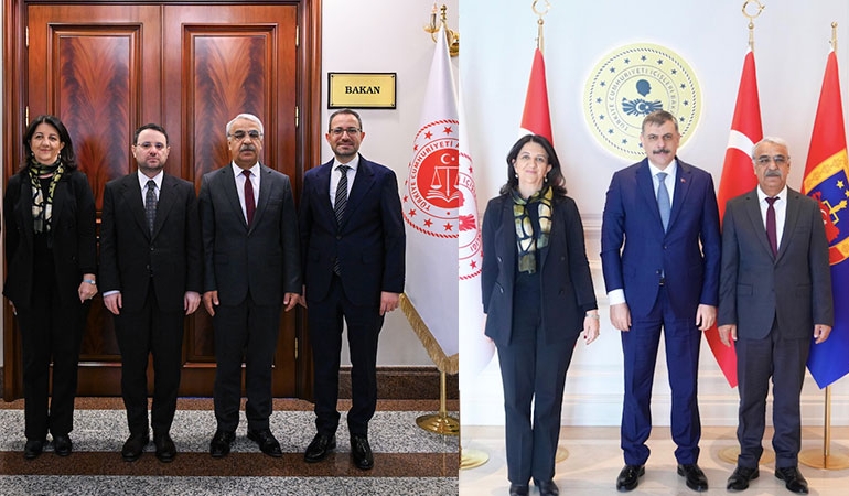 DEM heyeti, İçişleri Bakanı Çiftçi ve Adalet Bakanı Gürlek ile görüştü… ‘Yasa’ için tarih verildi!