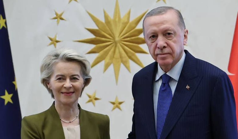 Erdoğan ile görüşen AB Komisyonu Başkanı Leyen’den ‘göç’ mesajı: ‘Hazırlık çabalarını takdir ediyorum’