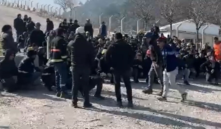 Polyak maden işçilerine jandarma müdahalesi: 4 gözaltı
