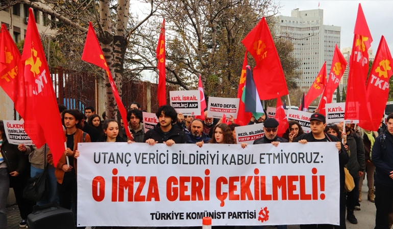 TKP’den Dışişleri Bakanlığı önünde protesto: O bildiriden ülkemizin adını derhal çıkaracaksınız