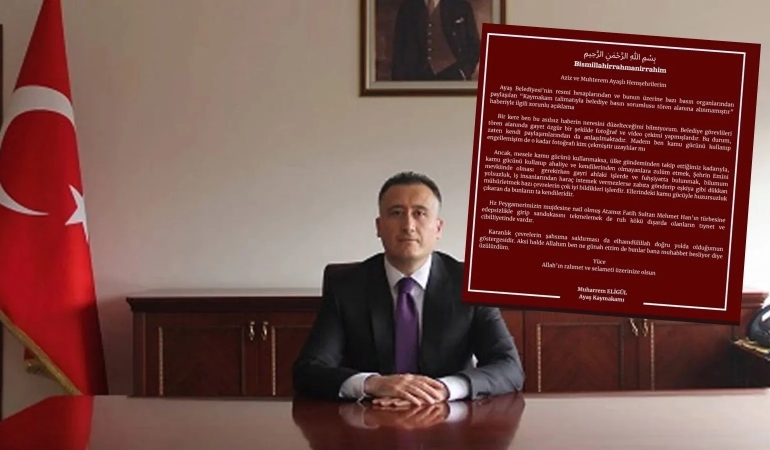 Ankara Valiliği’nden Ayaş Kaymakamlığı’nın paylaşımına inceleme