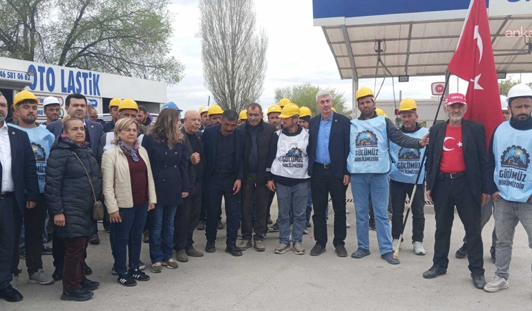 Doruk Madencilik işçileri Ankara’ya ulaştı: ‘Esas mücadelemiz şimdi başladı’
