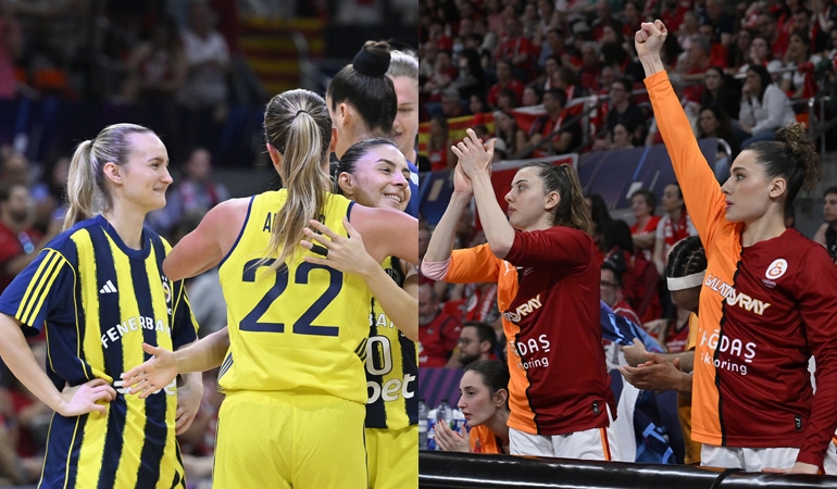 Fenerbahçe ve Galatasaray kadınlar basketbolda Avrupa finalinde!