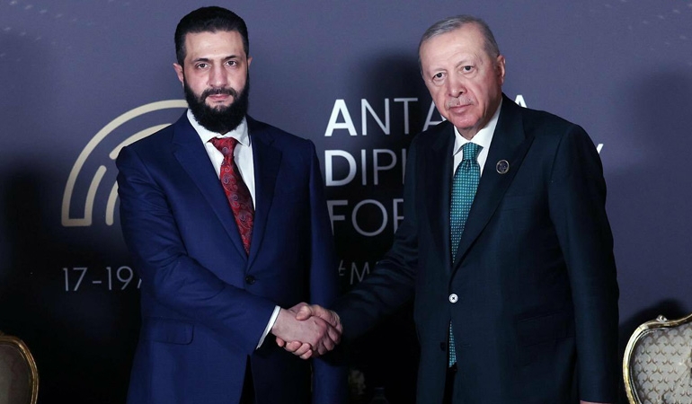 Erdoğan Ahmet Şara ile görüştü… Konu: Suriye’deki entegrasyon