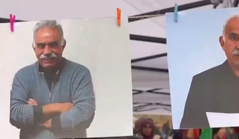 Şanlıurfa’da teröristbaşı Öcalan için ‘sergi’ ve ‘doğum günü kutlaması’