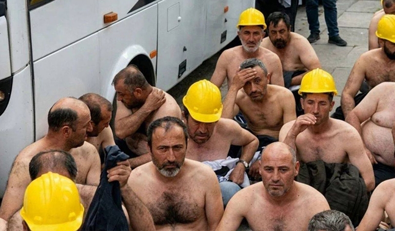 Açlık grevindeyken gözaltına alınan Doruk Madencilik işçileri serbest bırakıldı